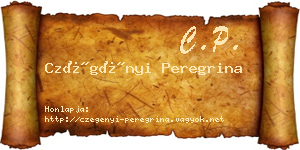 Czégényi Peregrina névjegykártya